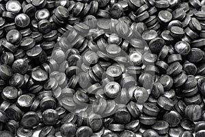 Plastic pellets.