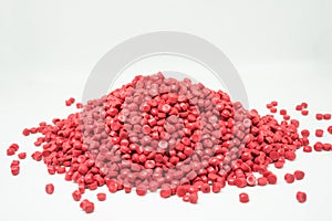Plastic pellets.