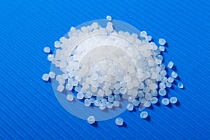 Plastic pellets. Transparent Polyethylene granules. Plastic Raw material .High Density Polyethylene PE-HD. PE-LD.