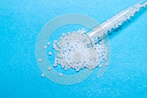Plastic pellets. Transparent Polyethylene granules. Plastic Raw material .High Density Polyethylene PE-HD. PE-LD.