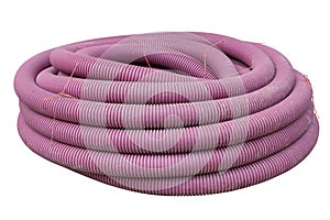 Plastic pipe isolated on white background