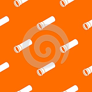 Plastic pipe pattern vector orange