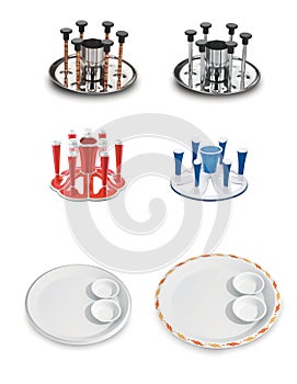 plastic plate with bowl  Cutlery Glass Stand holder kitchenware  Tumbler Holder  Glass and Spoon Stand  Tumbler Holder  Glass