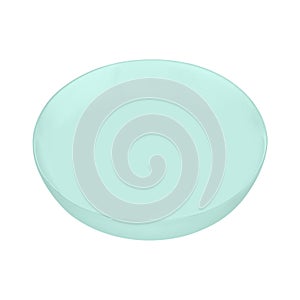 Plastic plate isolated on white