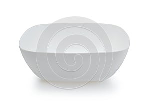 Plastic plate isolated on white