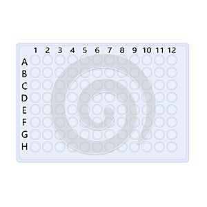 Plastic plate for molecular biology research