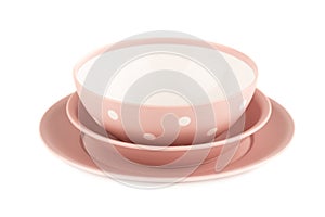 Plastic plates and bowls