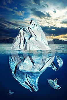 Plastic Pollution iceberg