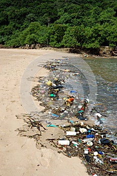 Plastic pollution in the sea