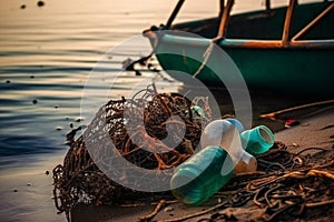 Plastic Pollution in Sea Water Environmental Disaster