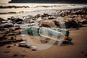 Plastic Pollution in Sea Water Environmental Disaster