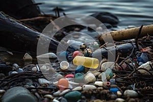 Plastic Pollution in Sea Water Environmental Disaster