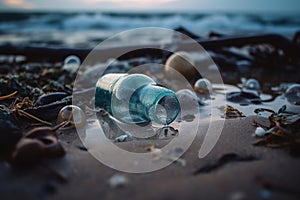 Plastic Pollution in Sea Water Environmental Disaster