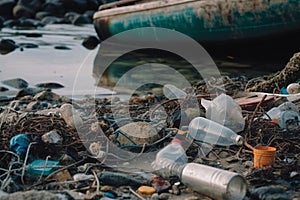 Plastic Pollution in Sea Water Environmental Disaster