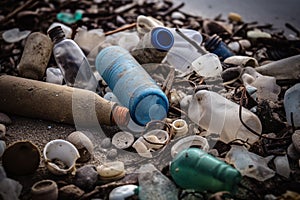 Plastic Pollution in Sea Water Environmental Disaster