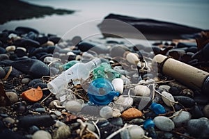 Plastic Pollution in Sea Water Environmental Disaster