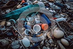 Plastic Pollution in Sea Water Environmental Disaster