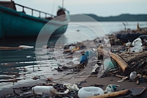 Plastic Pollution in Sea Water Environmental Disaster