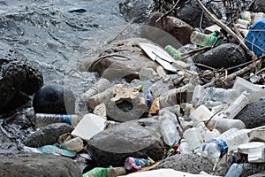 Plastic pollution on waters damaging the environment