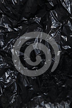 Plastic or polyethylene bag texture, macro, abstract background