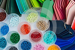 Plastic polymer granulate