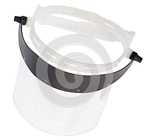 Plastic protective face shield