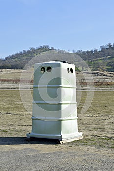 Plastic public toilet cubicle