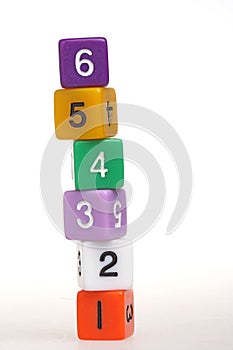 Plastic puzzles with numbers