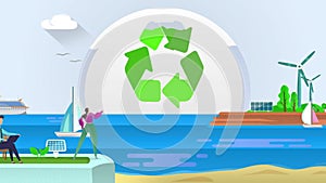 Plastic Recycling - Clean Seas & Oceans - Recycle Symbol