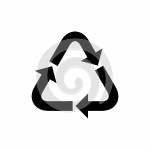 Plastic recycling code applied to packaging.