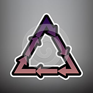 Plastic recycling symbol PVC 3 , Plastic recycling code PVC 3. V