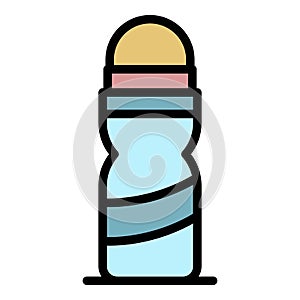 Plastic roll deodorant icon color outline vector