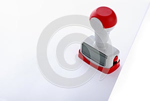 Plastic rubber stamp