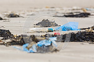 Plastic Rubbish on the Beach