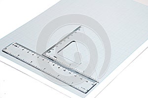 PLASTIC RULERS MILIMETER PAPER GRAPHIC ARCHITECTURE