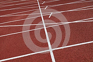 Plastic runway close-up