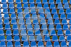 Plastic seats for concerts photo