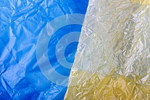 Plastic shopping bags as background