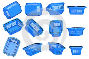 Plastic Shopping Basket Set