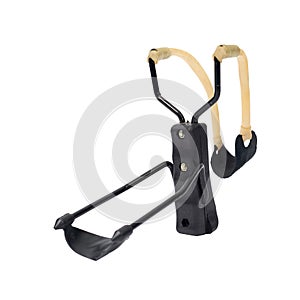 Plastic slingshot isolated on white background