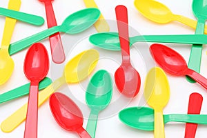 Plastic spoons