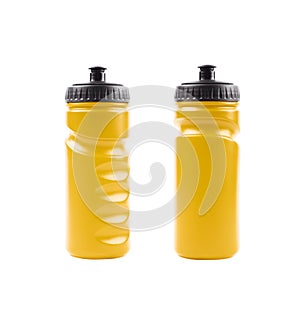 Plastic sport water bottle isolated