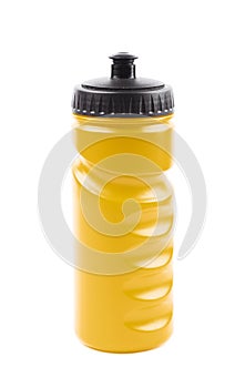 Plastic sport water bottle isolated