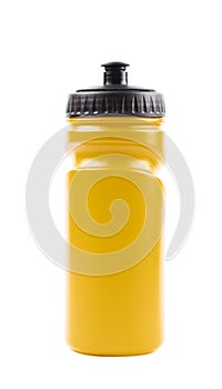 Plastic sport water bottle isolated