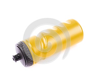 Plastic sport water bottle isolated