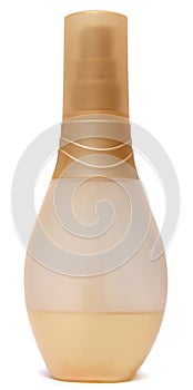 Plastic spray bottle isolated white background