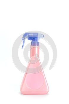 Plastic Spray Bottles on white background