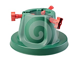 Plastic stand for Christmas tree isolated