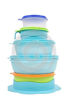 Plastic storage boxes