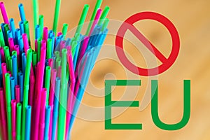 Plastic straws ban act in Europe 2019